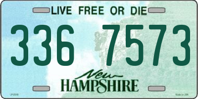 NH license plate 3367573
