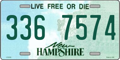 NH license plate 3367574