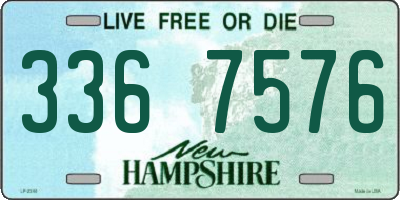 NH license plate 3367576