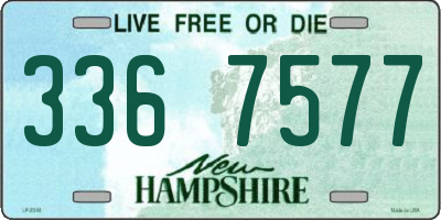 NH license plate 3367577