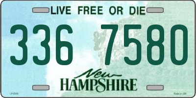 NH license plate 3367580