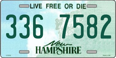 NH license plate 3367582