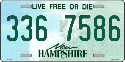 NH license plate 3367586