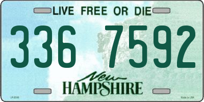 NH license plate 3367592