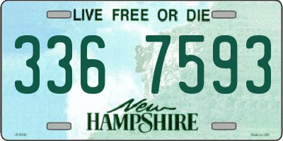 NH license plate 3367593