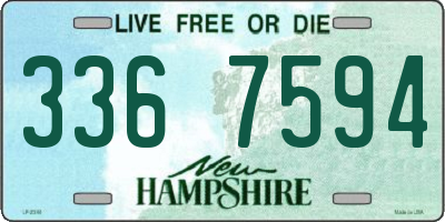NH license plate 3367594