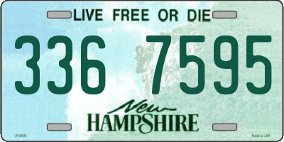 NH license plate 3367595
