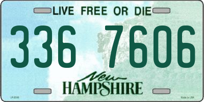 NH license plate 3367606