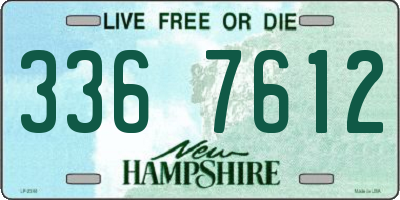 NH license plate 3367612