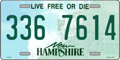 NH license plate 3367614