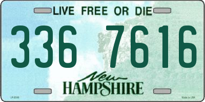 NH license plate 3367616