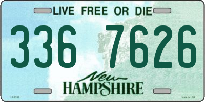 NH license plate 3367626