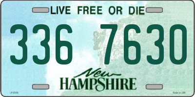 NH license plate 3367630