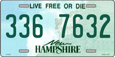 NH license plate 3367632