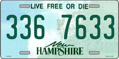 NH license plate 3367633