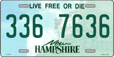 NH license plate 3367636