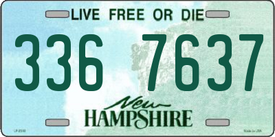 NH license plate 3367637