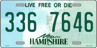 NH license plate 3367646