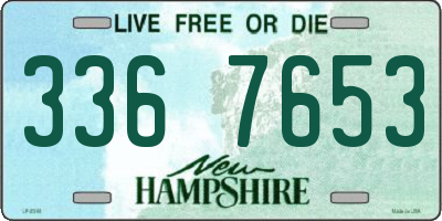 NH license plate 3367653