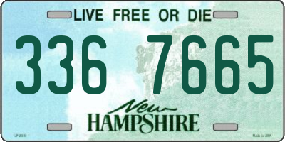 NH license plate 3367665