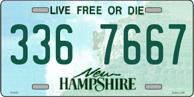 NH license plate 3367667