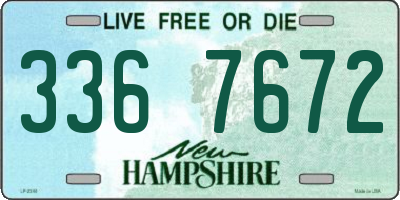 NH license plate 3367672