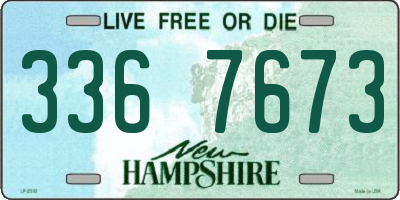 NH license plate 3367673