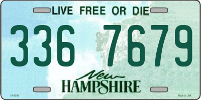 NH license plate 3367679