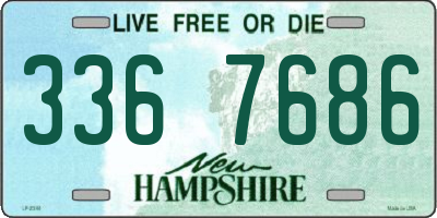 NH license plate 3367686