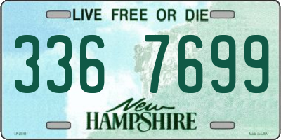 NH license plate 3367699