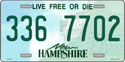 NH license plate 3367702