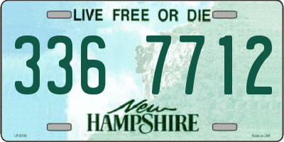 NH license plate 3367712
