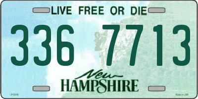 NH license plate 3367713