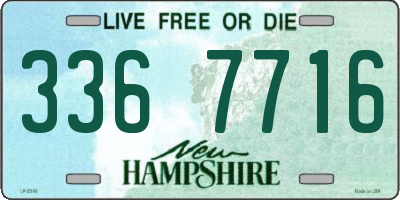NH license plate 3367716