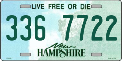 NH license plate 3367722