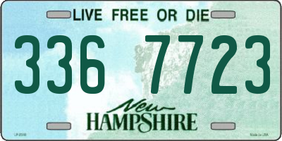 NH license plate 3367723