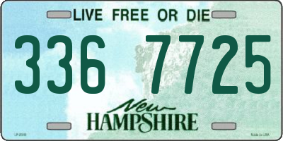 NH license plate 3367725