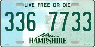 NH license plate 3367733