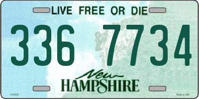 NH license plate 3367734