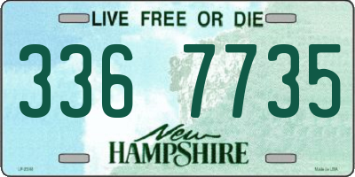 NH license plate 3367735