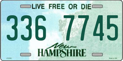 NH license plate 3367745