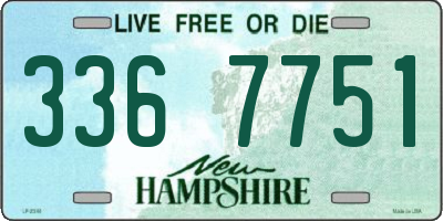 NH license plate 3367751