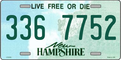NH license plate 3367752