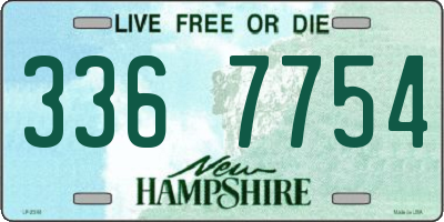 NH license plate 3367754