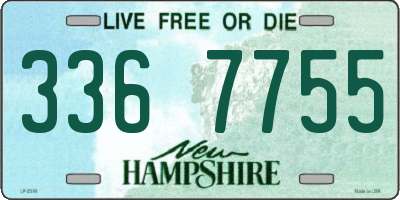NH license plate 3367755
