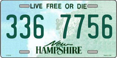 NH license plate 3367756