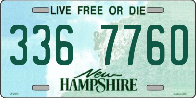 NH license plate 3367760