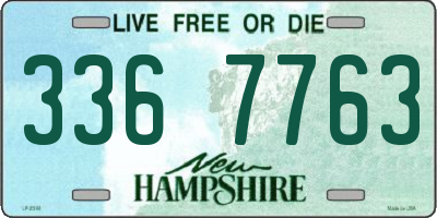 NH license plate 3367763