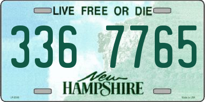 NH license plate 3367765