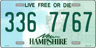 NH license plate 3367767